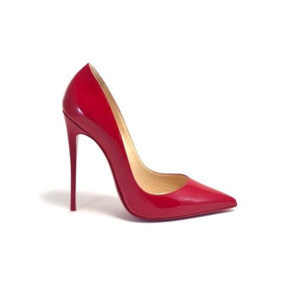Christian Louboutin So Kate 120mm Patent Leather Pumps Red Heels - Picture 1 of 10